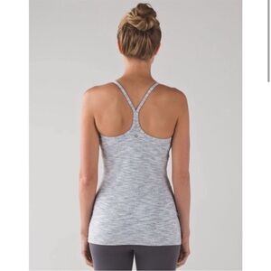 lululemon Power Y Tank Top “Wee Are From Space” Grey
